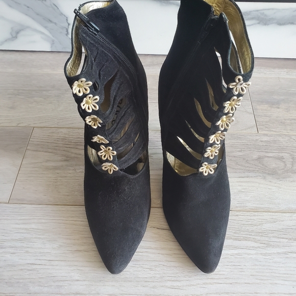 Suede Booties - Picture 1 of 3